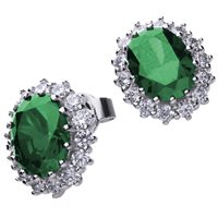 Ohrringe Diamonfire Dame in Silber Smeraldo 62/1368/1/084 - 62/1368/1/084